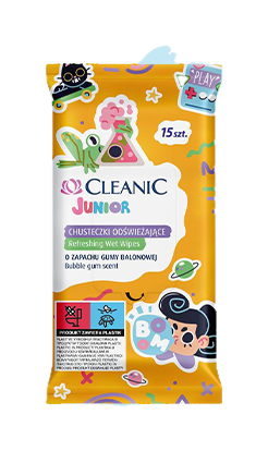 Cleanic Refreshing Wet Wipes Junior 15 PCS