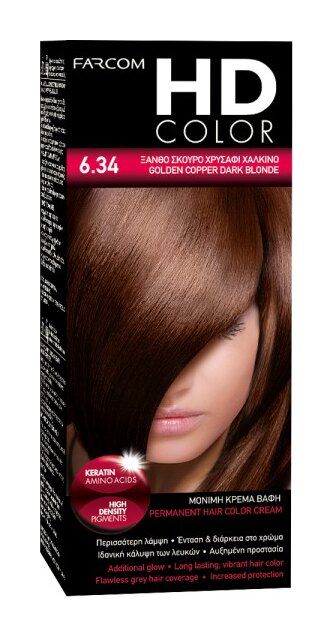 Farcom HD Hair Color 60ML 6.34